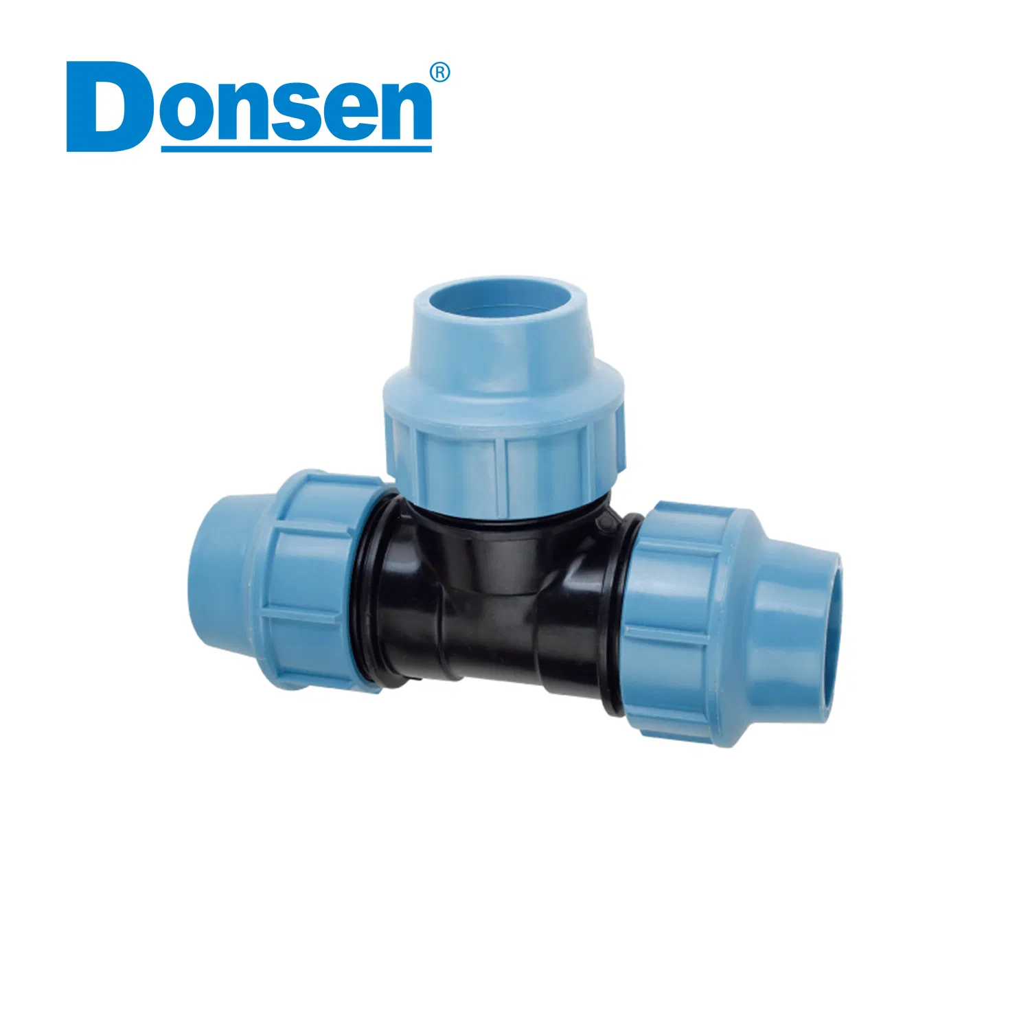 90 Degree Tee with Threaded Female Take off PP Compression Fittings
