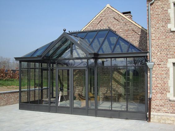 Thermal Break Aluminum Alloy Frame Tempered Glass Sunroom Aluminium Outdoor Sound/Heat/Water Insulation Sun Rooms