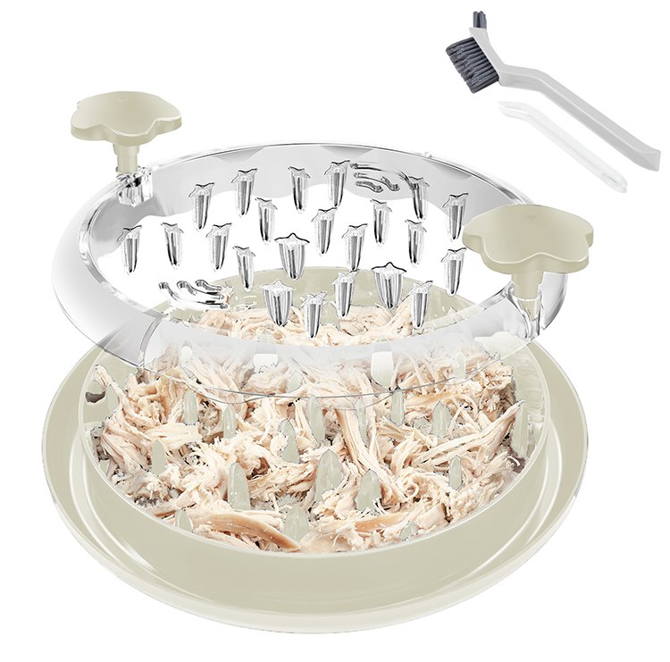 Plastic Transparent Lid Chicken Breast Shredder Tool