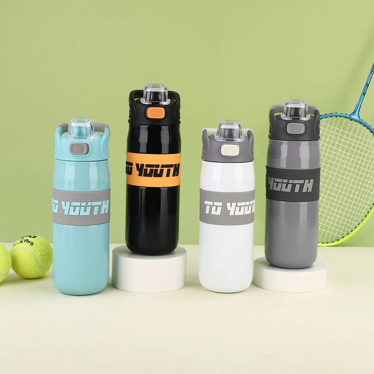 Портативная термокружка из нержавеющей стали с крышкой