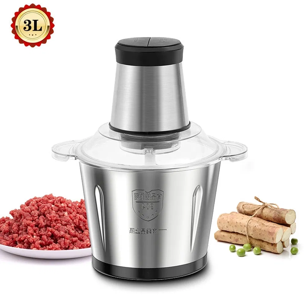 Compact 3L Multi-Function Electric Meat Grinder for Home Kitchen Use