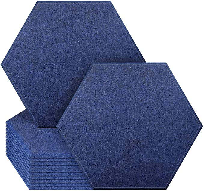 Modern Hexagon Soundproof Acoustic Wall Panels for Home Decor