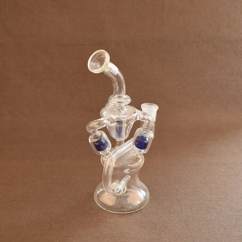 Handmade Black Colors Studenglass Tall Glass Oil Buner Hookah Shisha