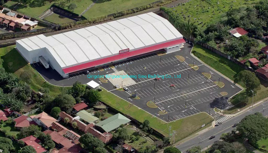 Costa Rica 4800 Sqms Pre Engineered Steel Structure Supermarket Building