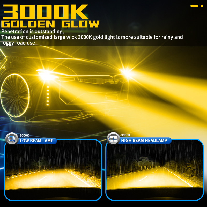 Светодиодная лампа H4/H7 Dual Color 3000K/6000K