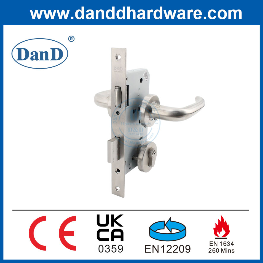 CE Roller Bolt Dead Lock Cylinder Door Locks Mortise Handle Lock Set