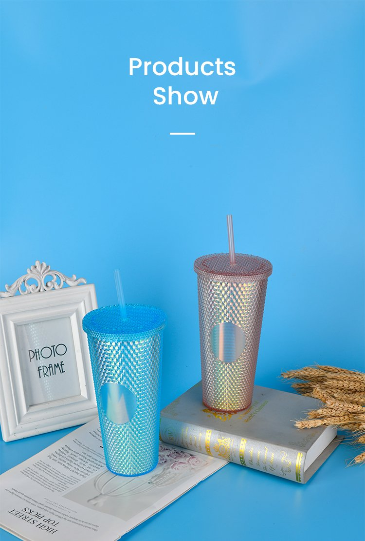 Best Collection 24 Ounce Iridescent Sparkly Tumblers