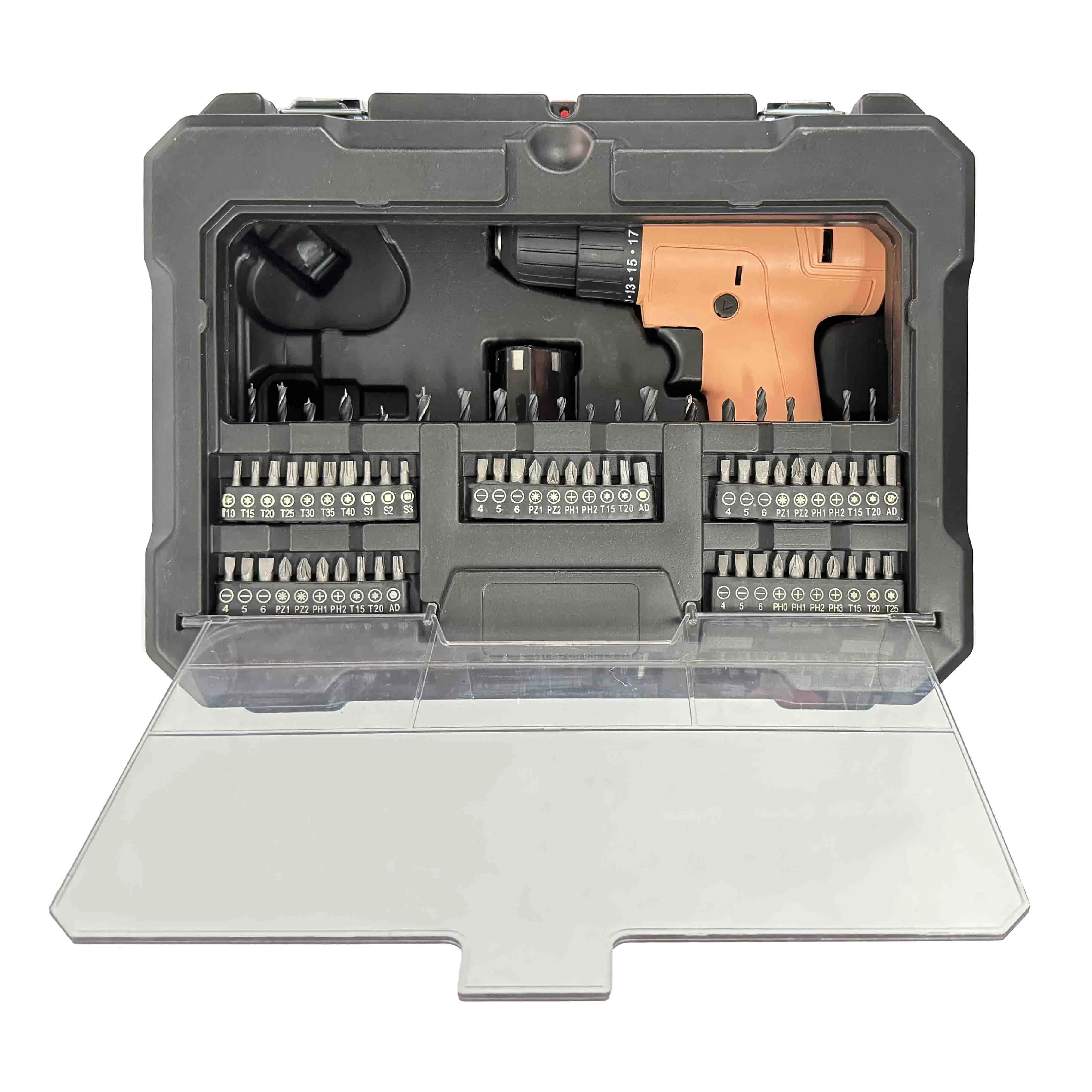 Cordless Drill Screwdriver Set Electric Power Tool Box Set Hand Drilling Machine Krain Lithium Drill Set Box Tool