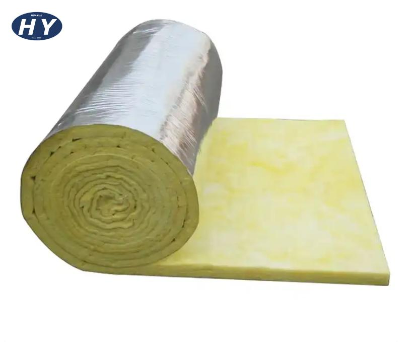 Strong Fireproof Aluminum Foil Glass Wool Blanket for Cellin Acoustic Insulation