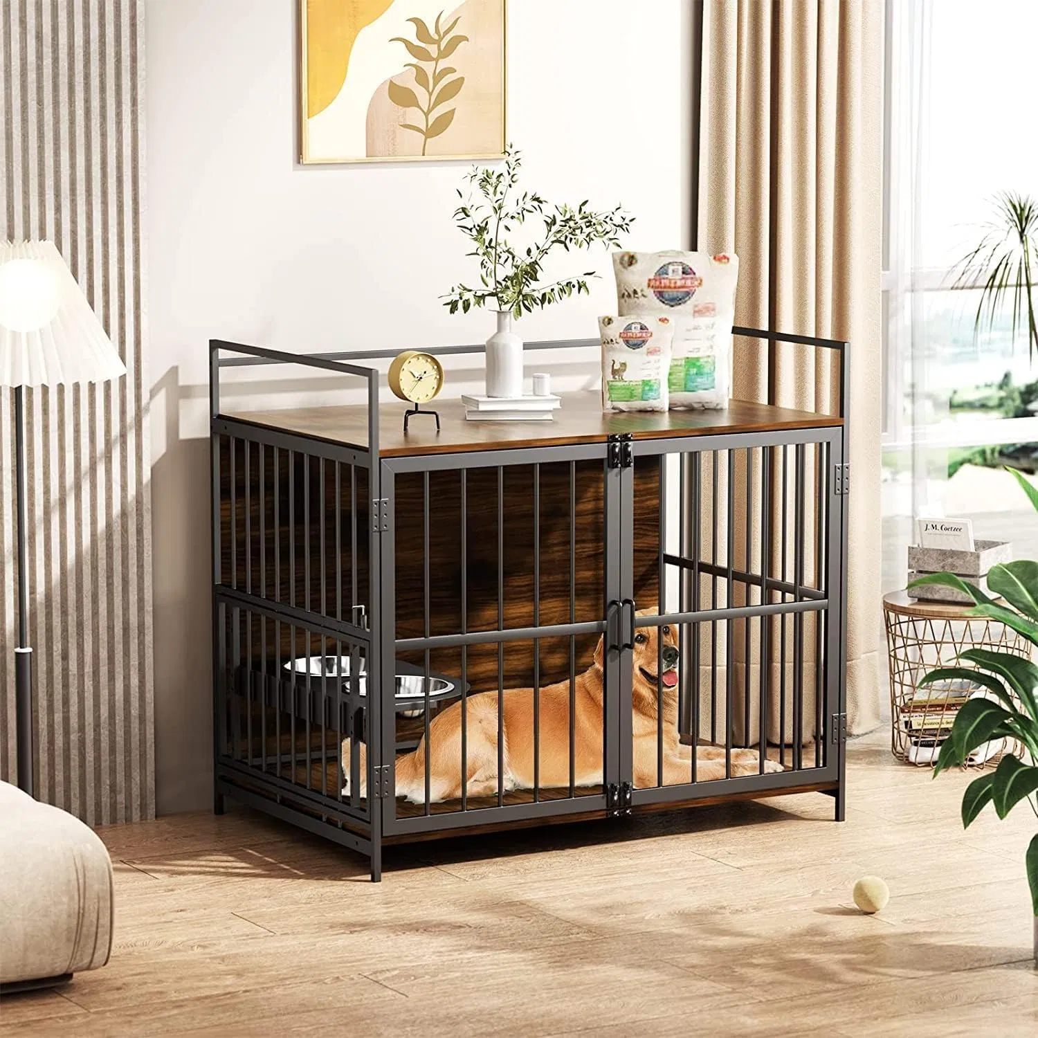 Heavy-Duty Dog Pet Cage for Indoor and Outdoor Use