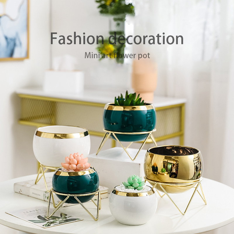 Горшки глазурованные для суккулентов Zakka