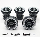 Турбинная светодиодная подсветка воздуховода, 64 цвета, для Mercedes-Benz A/B/CLA/GLA-класса