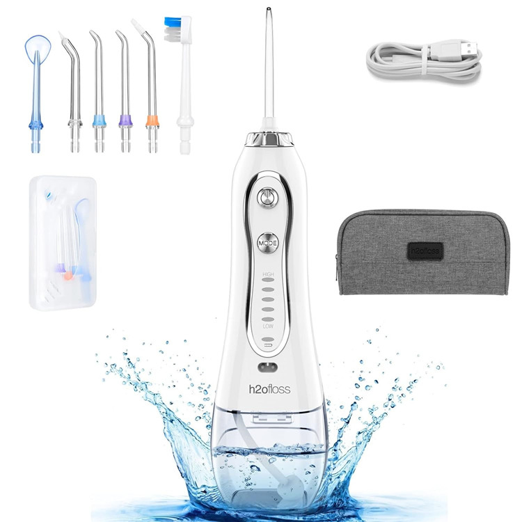 SJ Cordless Irrigator Oral 5 Modes Portable Rechargeable Electric Ultrasonic Dental Teeth Cleaning Water Flosser