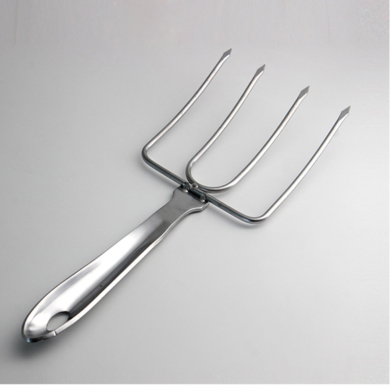 Stainless Steel Turkey Fork Fashion Barbecue Fork Big BBQ Fork Stainless Steel BBQ Fork, Stainless Steel Turkey and Poultry Lifters Roast Chicken Esg15741