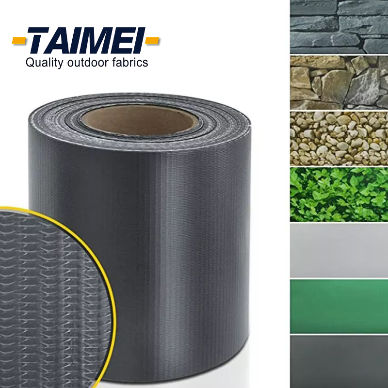 19cmx35m, 19cmx50m, 19cmx70m PVC Tarpaulin Flexible PVC Stripe Fabric Privacy Screen Fence for Garden Fence