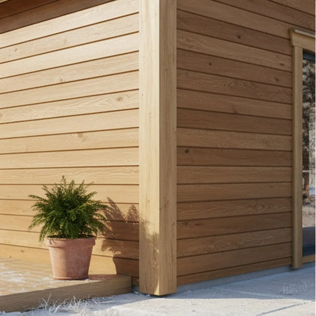 Durable Easy Installation Hardwood Outdoor Solid Wood Wall Panel