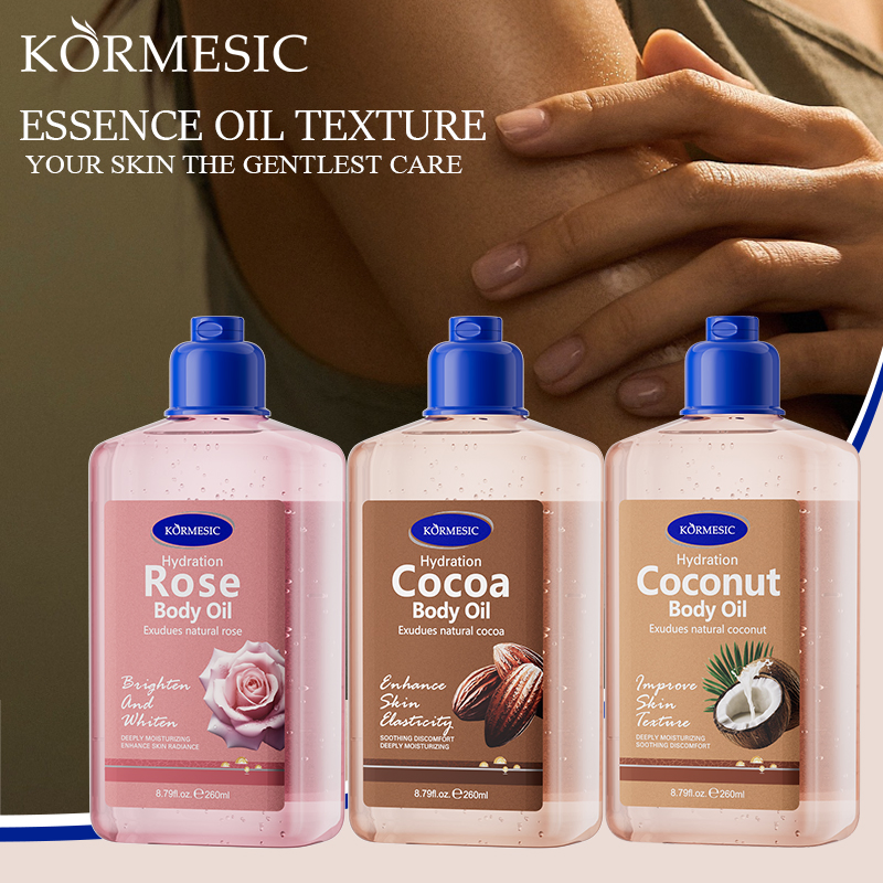 Private Label Lightweight, Deeply Moisturzing Soothing, Coconut Body Essence Oil