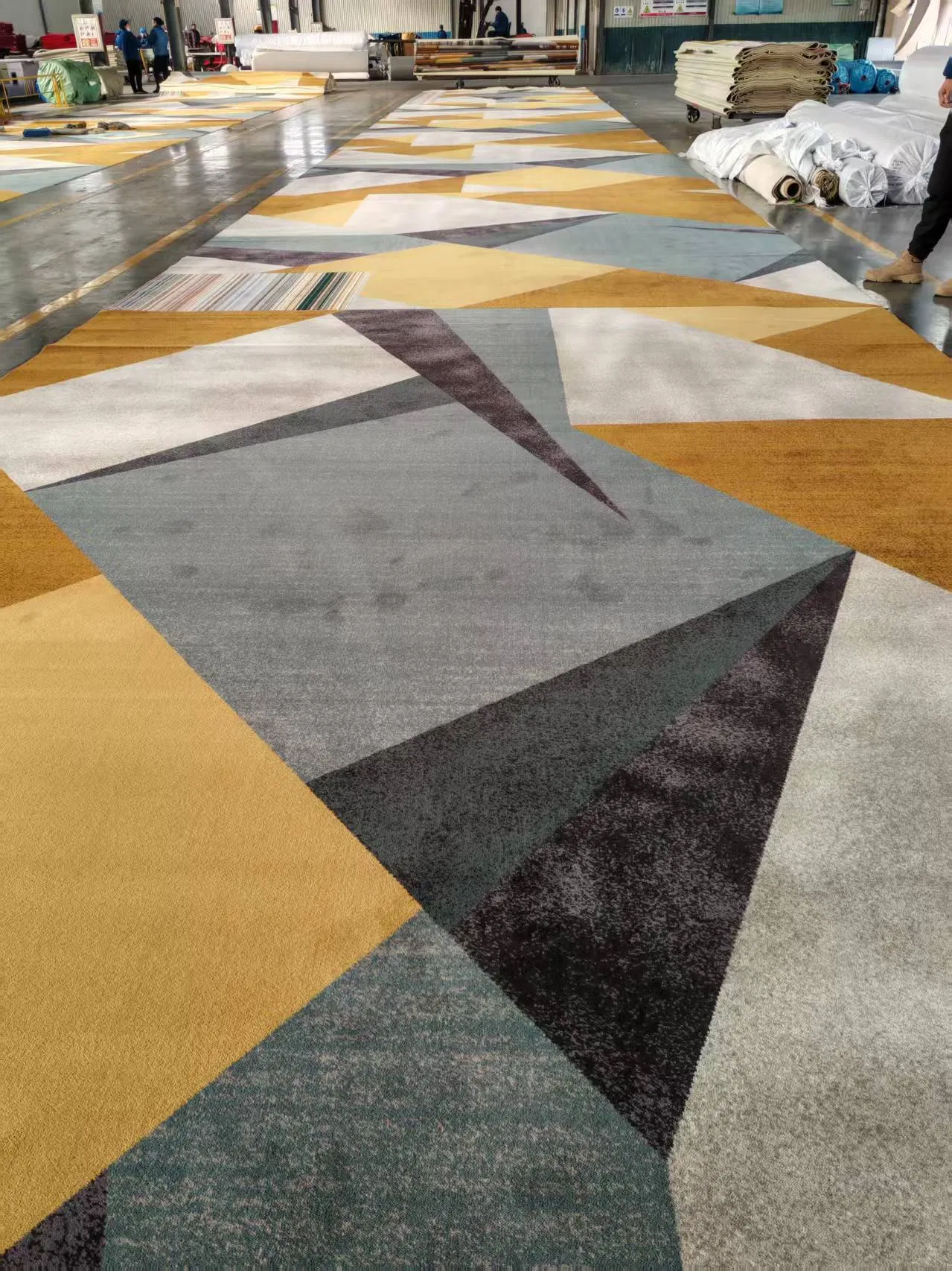 Tapete Wholesale Custom Modern Wool Nylon Flooring Carpet Home Decoration Rug Wall to Wall Commercial Hotel Guestroom Corridor Lobby Carpet