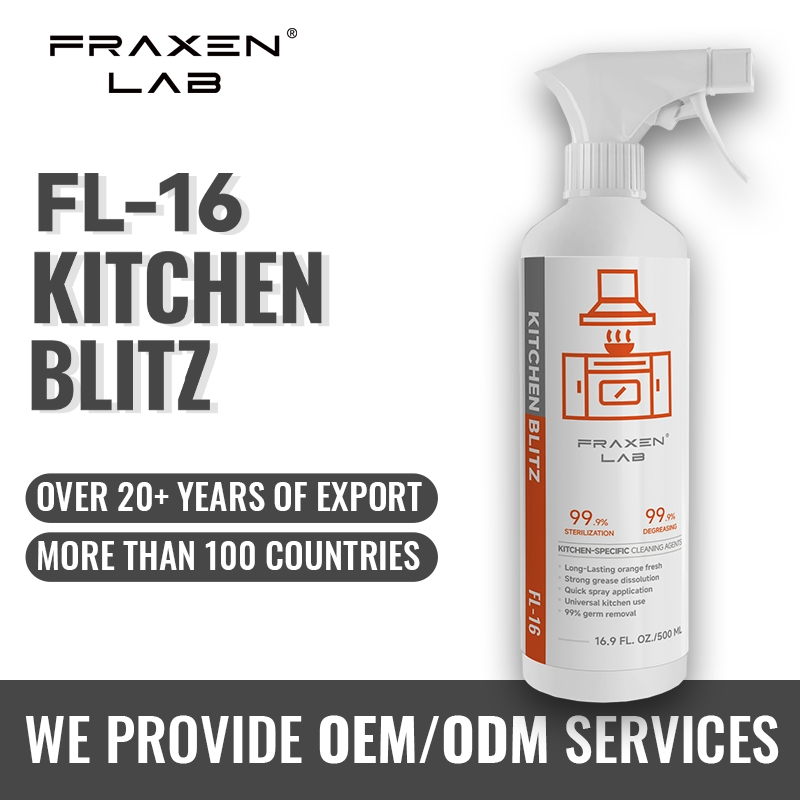 Fraxen Lab Fragrance-Free Kitchen Oil Cleaner Kitchen Special Strong Oil Clean Oil King Fume Cleaner Detergent for Kitchen