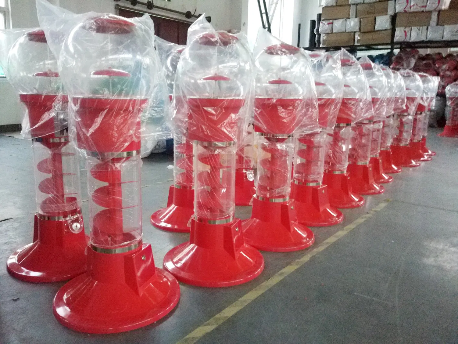 Large Spiral Bouncy Ball & Gumball Vending Machine (TR701)