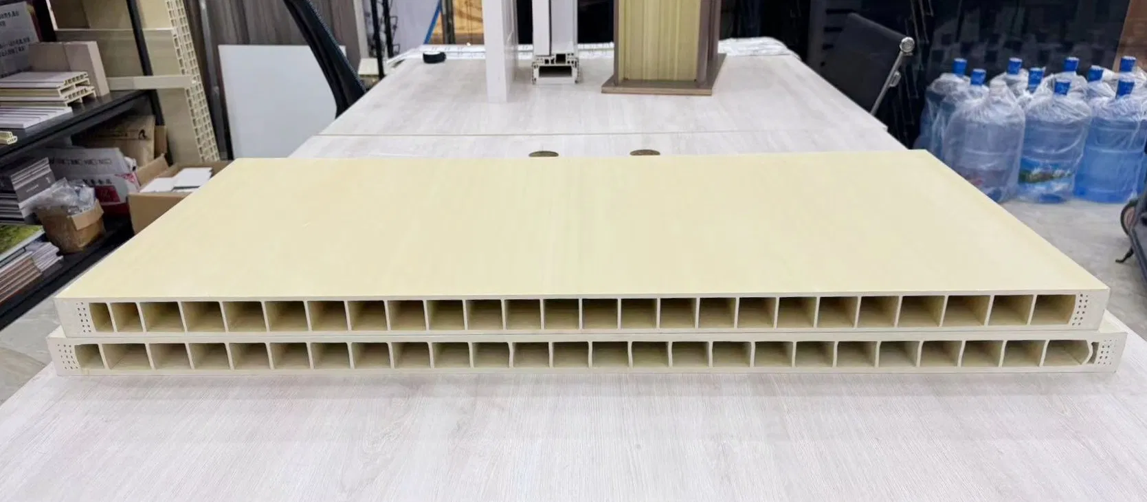 Eco Flame Retardant Full WPC Door Panel Frame Architrave Raw Finished Material