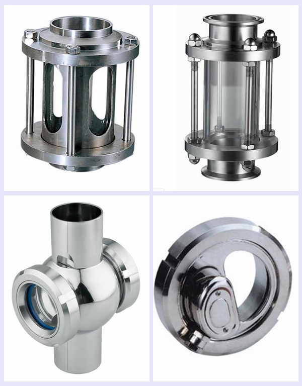 Large Diameter Flange Stainless Steel Through Sight Glass for Long an