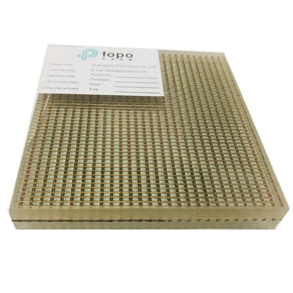 Customized Top Quality Laminated Metal Wire Glass (PLW-TP)