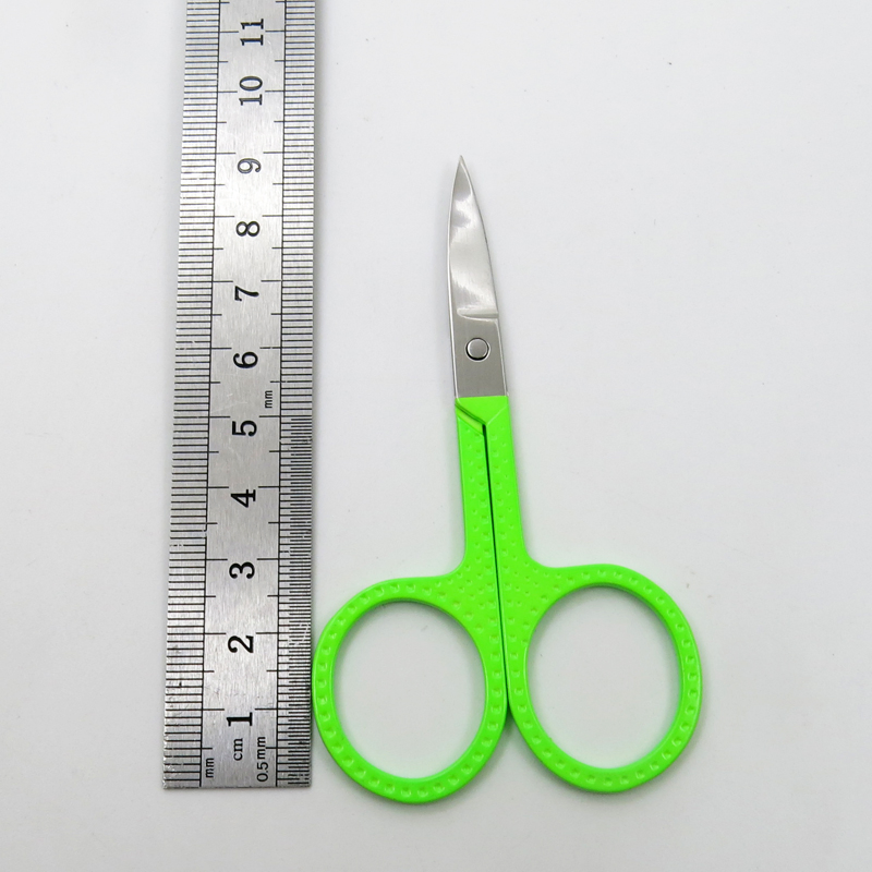 Stainless Steel with Multi Color Cuticle Manicure Scissors for Eyebrow Hair Trimming Beauty Makeup
