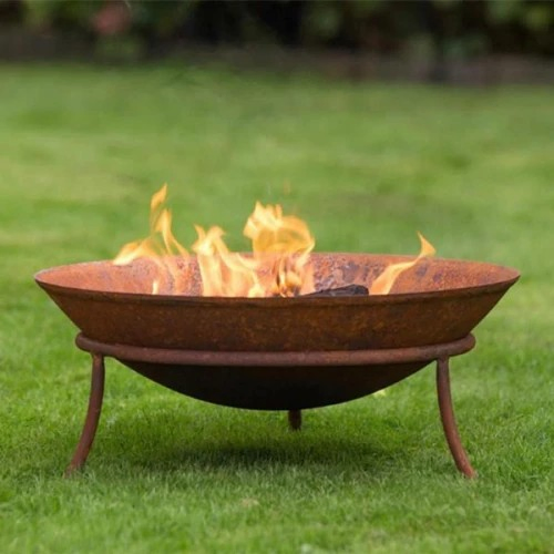 Rusty Fire Bowl Corten Steel Fire Pit for Outdoor