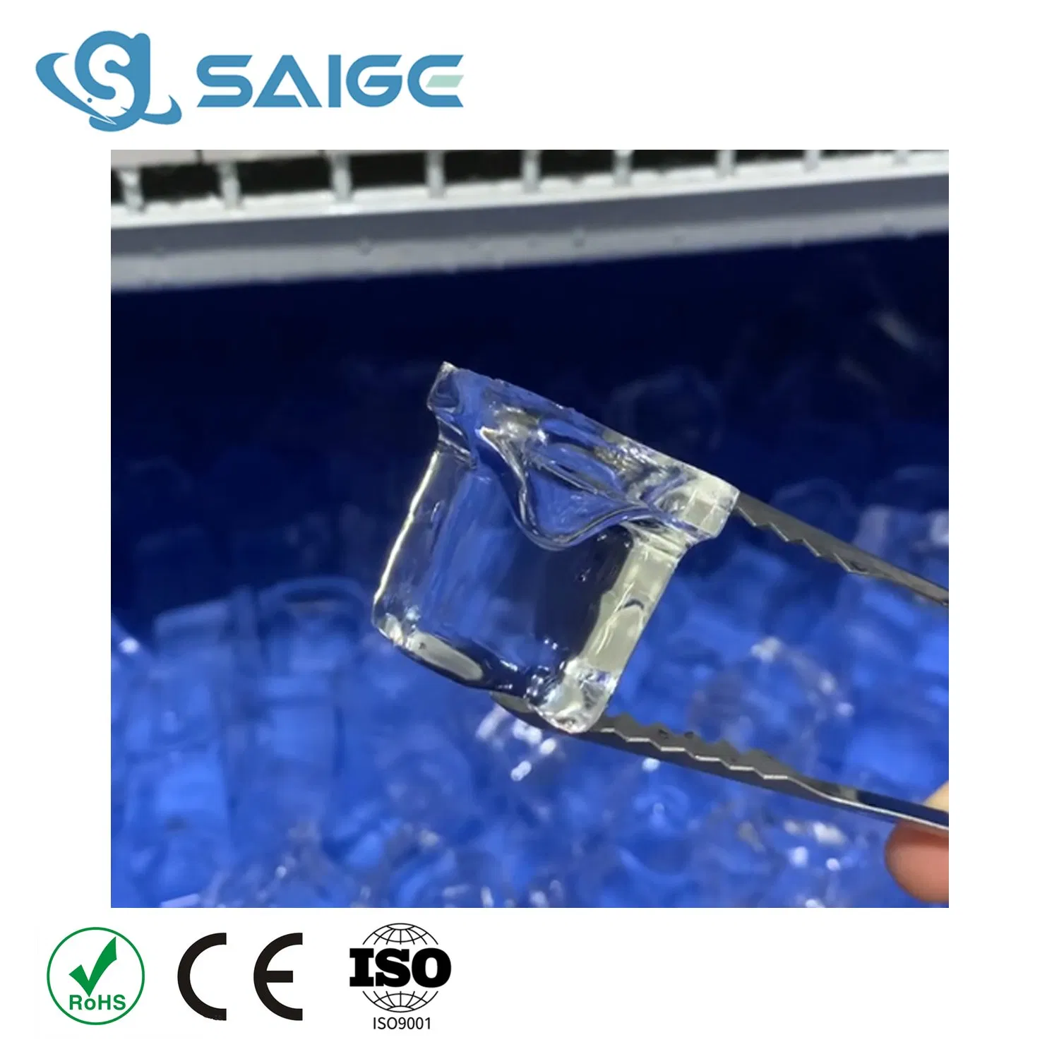 Saige Sgo-E150PS 55kg/24h Professional Commercial Use Gourmet Jelly Ice Maker Professional Commercial Use Ice Maker Machine Ice Making Machine