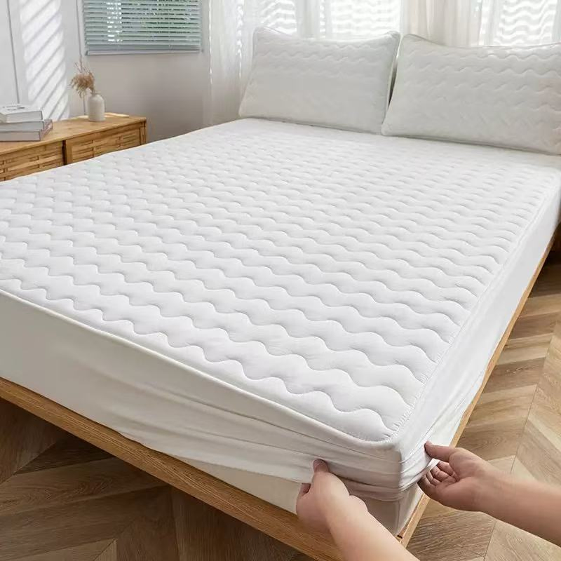 Microfiber Quilted TPU Laminated Waterproof Mattress Protector Fitted Sheet Bed Sheet