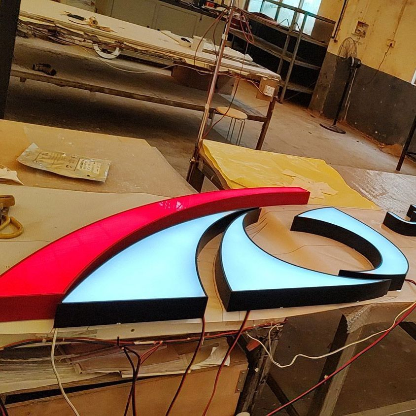 Aluminum LED Channel Letter Sign Manufacturers Shop Signage Name Channel Letter