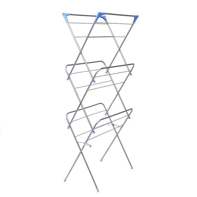 Foldable Clothes Drying Rack British Style 3 Tier Towel Rack Bathtub Drying Rack Telescopic Floor Laundry Rack