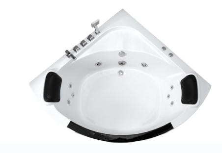 Угловая акриловая ванна с гидромассажем