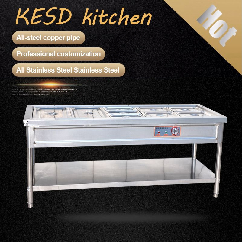 Stainless Steel Trolley Food Warmer / Commercial Restaurant Food Heater