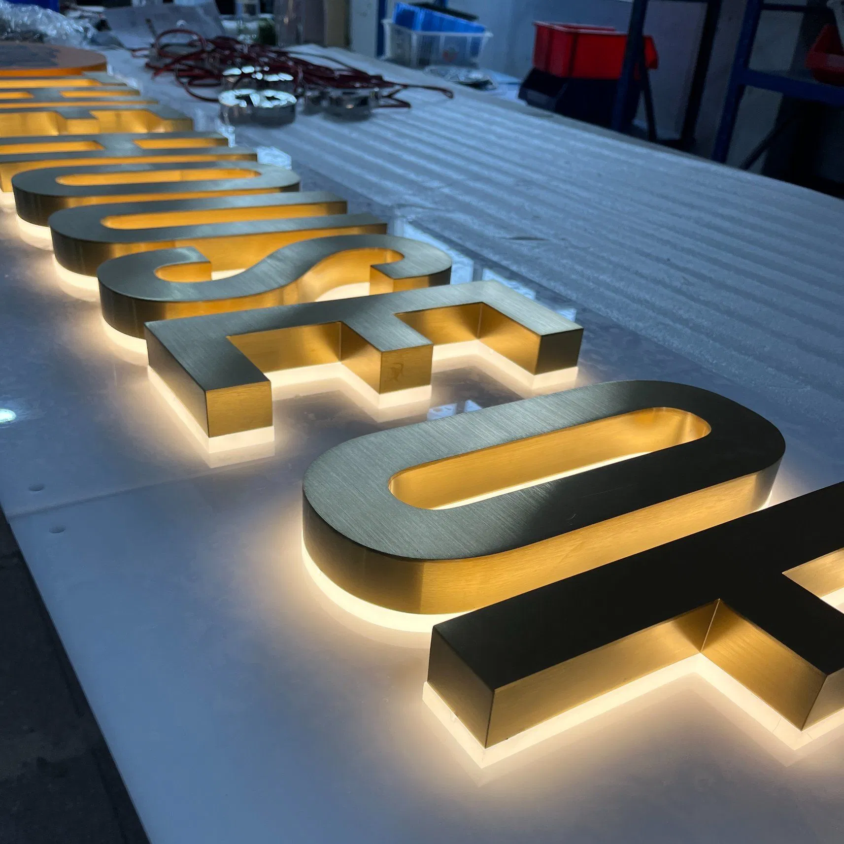 Customized Backlit Channel 3D Letters Sign Stainless Steel Sign