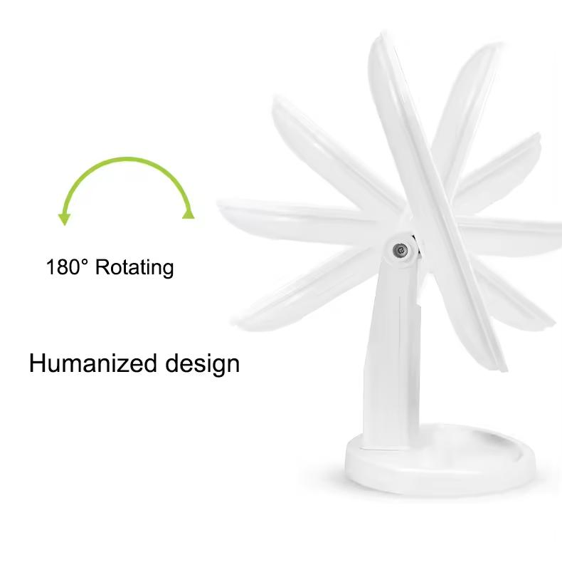 Household LED Table PS Glass Makeup Mirror