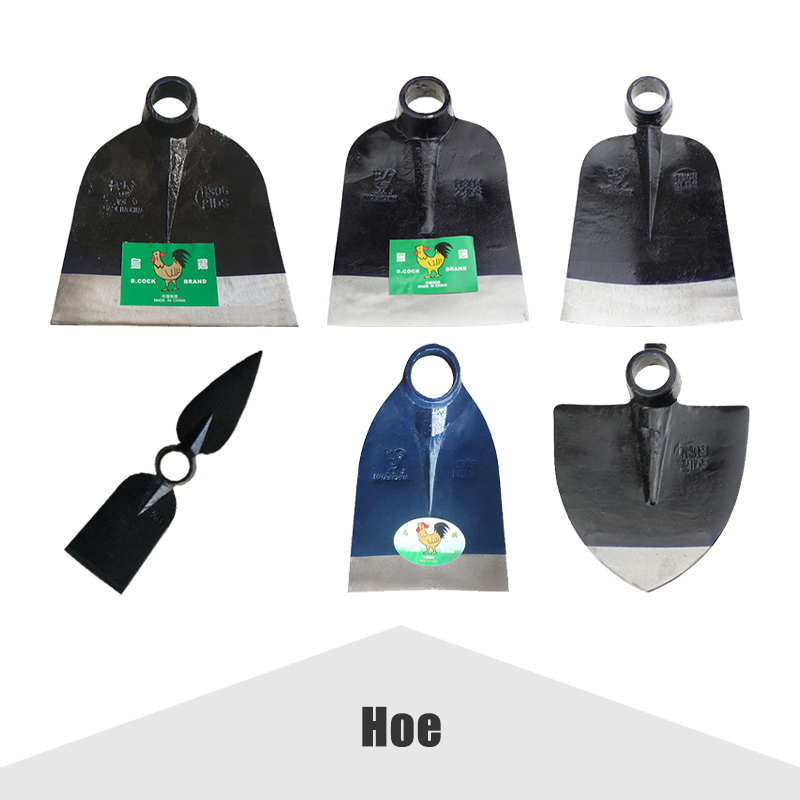 Black Steel Garden Hoe for Digging and Cultivating