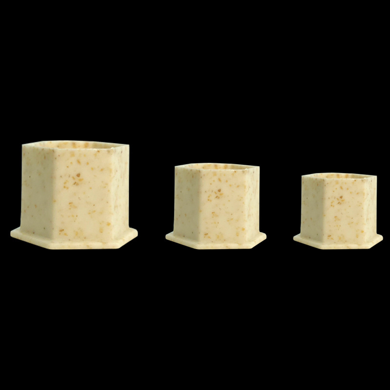 Disposable Eco-Friendly Recyclable Wheat Straw Material Tattoo & Permanent Makeup Pigment Ink Cups