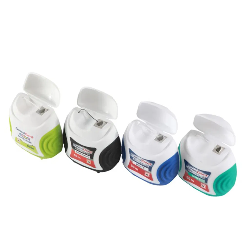 OEM Private Label High Quality Dental Floss in Soft Anti Slip Container with Customized Package