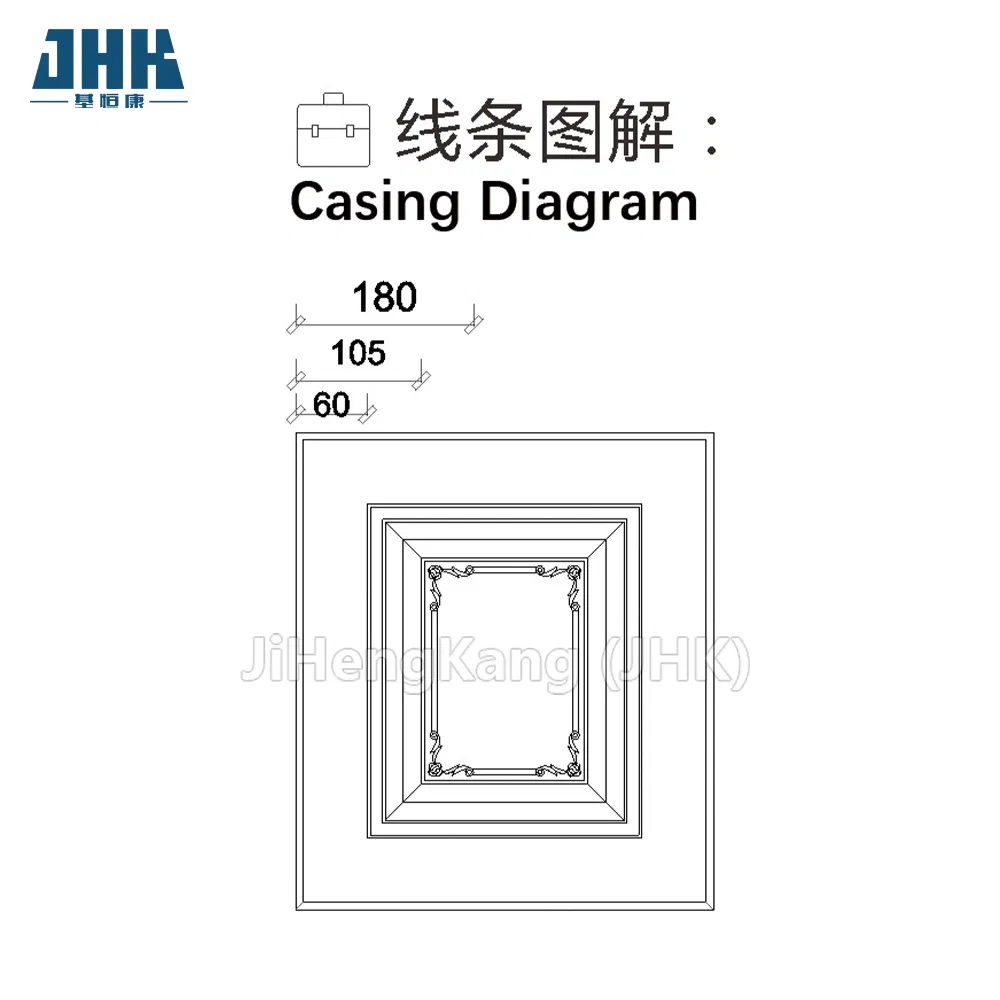Jhk-CD001 PVC Film White Cheap HDF Kitchen Cabinet Door