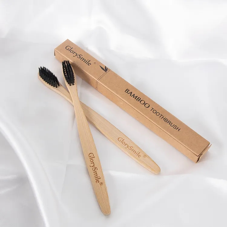 Wholesale High Quality Natural Bamboo Toothbrush Charcoal Bristle Tooth Brush for Hotel