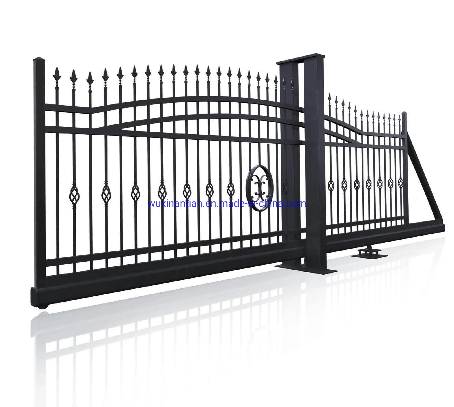Aluminum Cantilver Sliding Gate Powder Coating Finshing