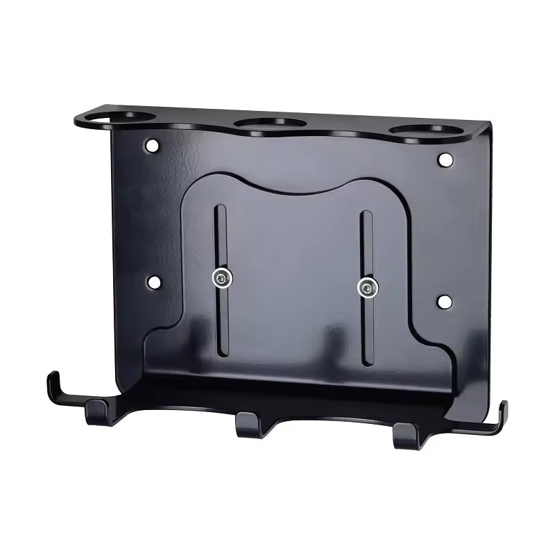 Black Soap Bottles Dispenser Liquid Holder Bracket for Sale on Wall