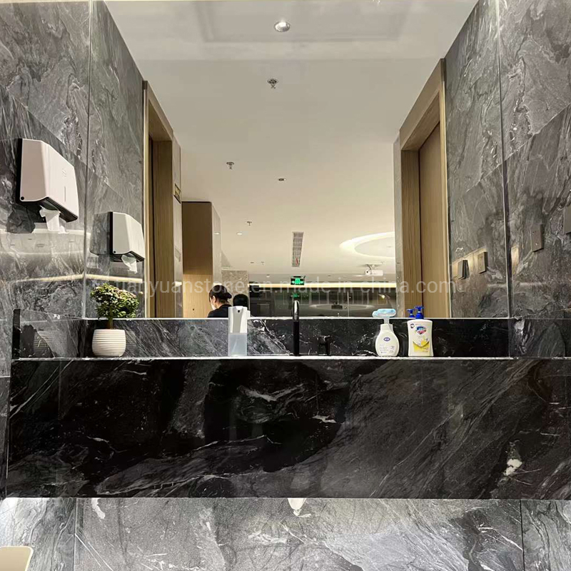 Modern Green Bath Vanity/Bathroom Single Vanities with Marble Top
