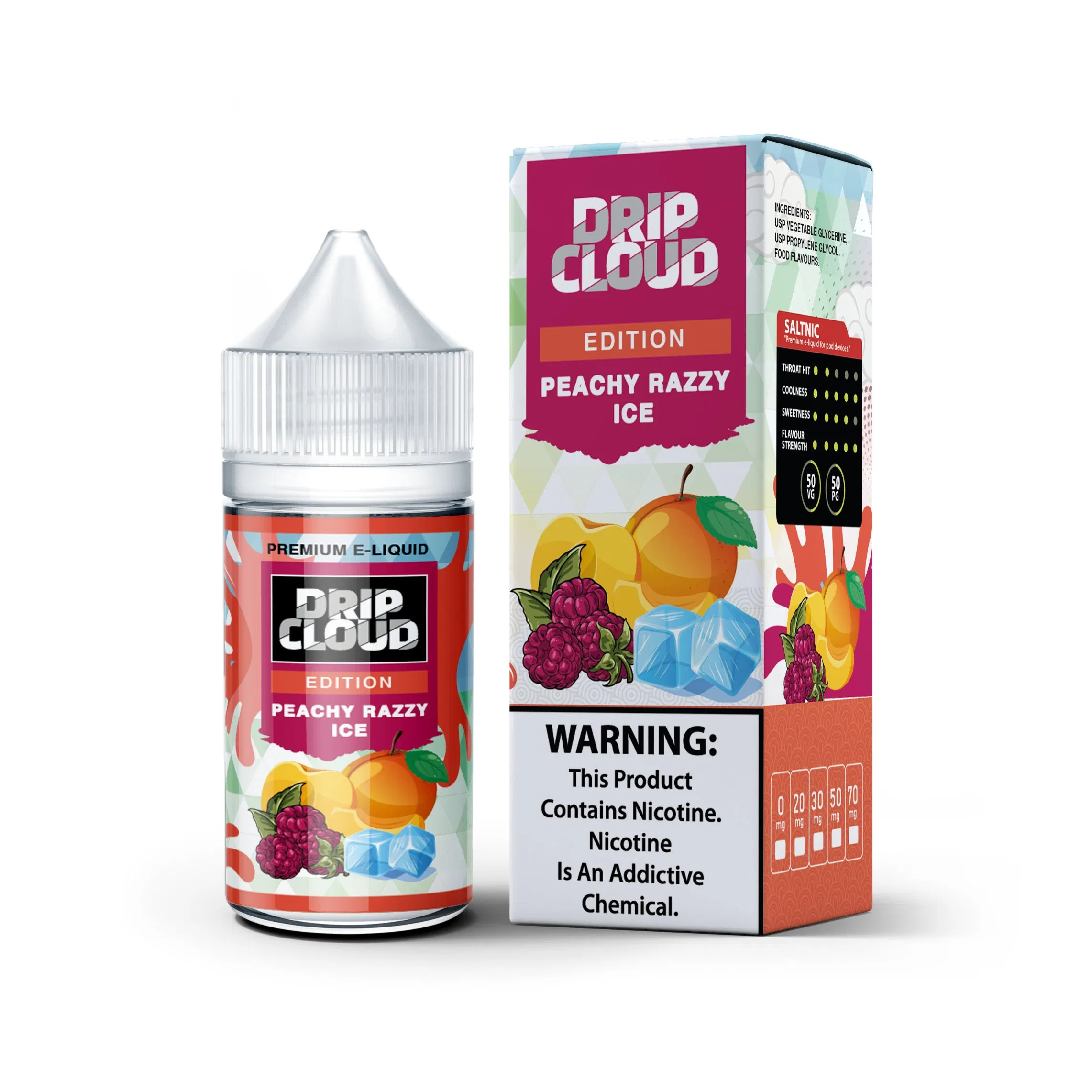 Electronic Cigarette Refill Liquid with Single Individual Blister Box Package Bakery Berry Fruit Cereal Citrus Fruit Creamy Custard Dessert Drink Menthol & Mint
