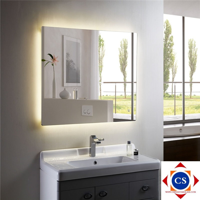 Aluminum/Sliver/Epoxy/Copper/Lead Free/Antique/Tinted/Safety/One Way/Temperable/Furniture/Engraved/Frame/LED/Bathroom/Cut to Size Mirror Glass