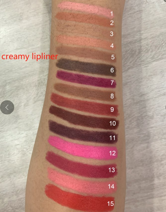 Custom Logo Private Label No Logo 15 Colors Lipliner