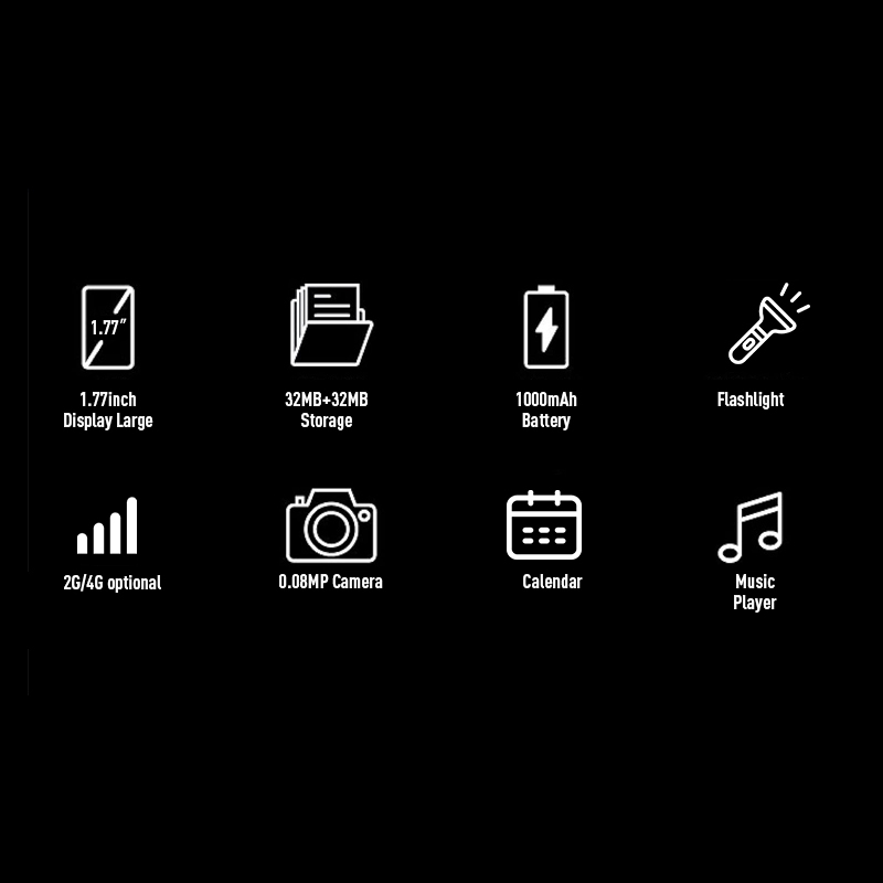 Кнопочный телефон 4G Vitek VK-215X с фонариком, 1.77 дюйма