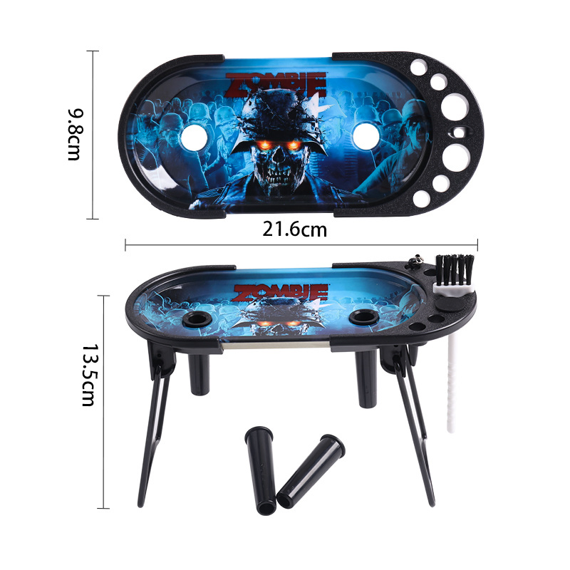 Wholesale Rolling Tray Table Folding Leg Table Smoking Rolling Tray Set